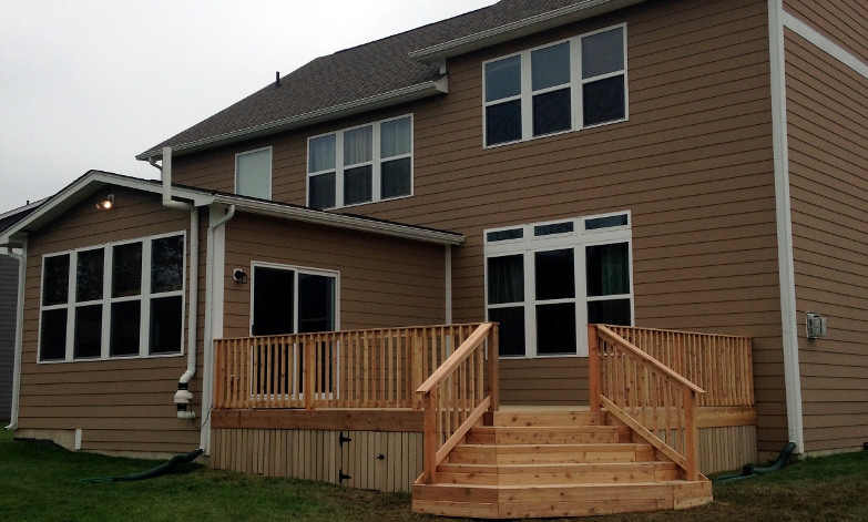 Raised Deck, Westfield, Indiana. Built adhering to all homeowner's association guidelines.